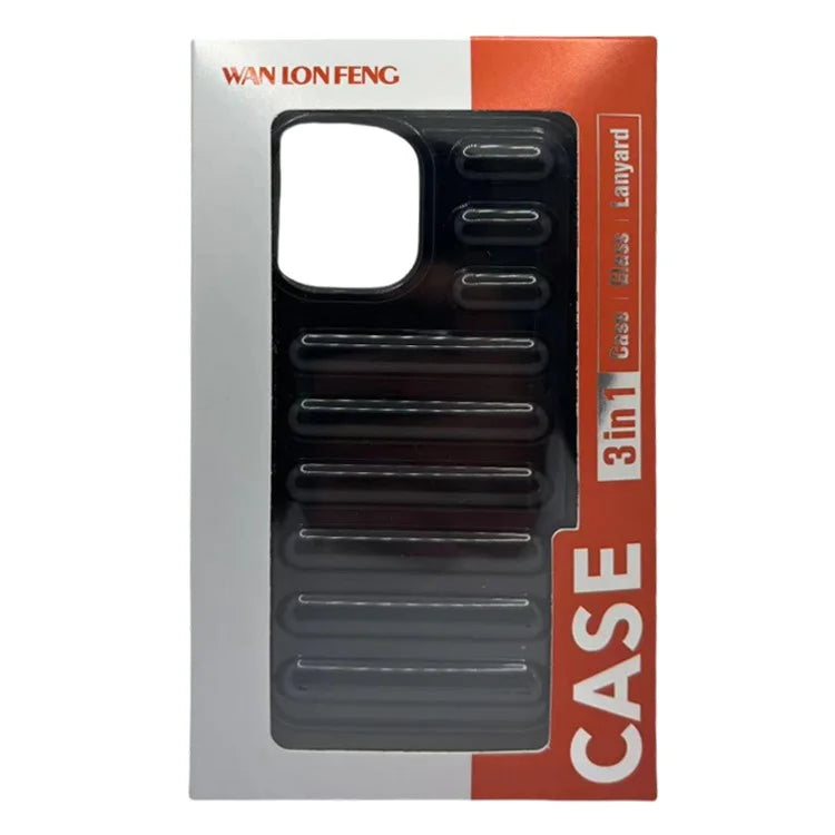 WANLONFENG LK Series for Xiaomi Redmi Note 13 5G Case Anti-Slip TPU Phone Cover with Screen Film