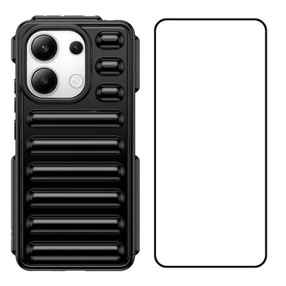 WANLONFENG LK Series for Xiaomi Redmi Note 13 4G Case Shockproof TPU Capsule Phone Cover with Screen Film