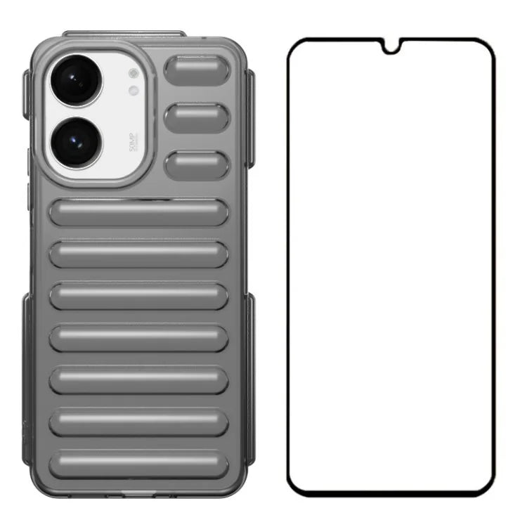 WANLONFENG LK Series for Xiaomi Redmi 13C 5G / 13C 4G / 13R 5G / Poco C65 4G / Poco M6 5G Case Capsule TPU Phone Cover with Screen Film