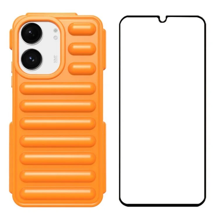 WANLONFENG LK Series for Xiaomi Redmi 13C 5G / 13C 4G / 13R 5G / Poco C65 4G / Poco M6 5G Case Capsule TPU Phone Cover with Screen Film