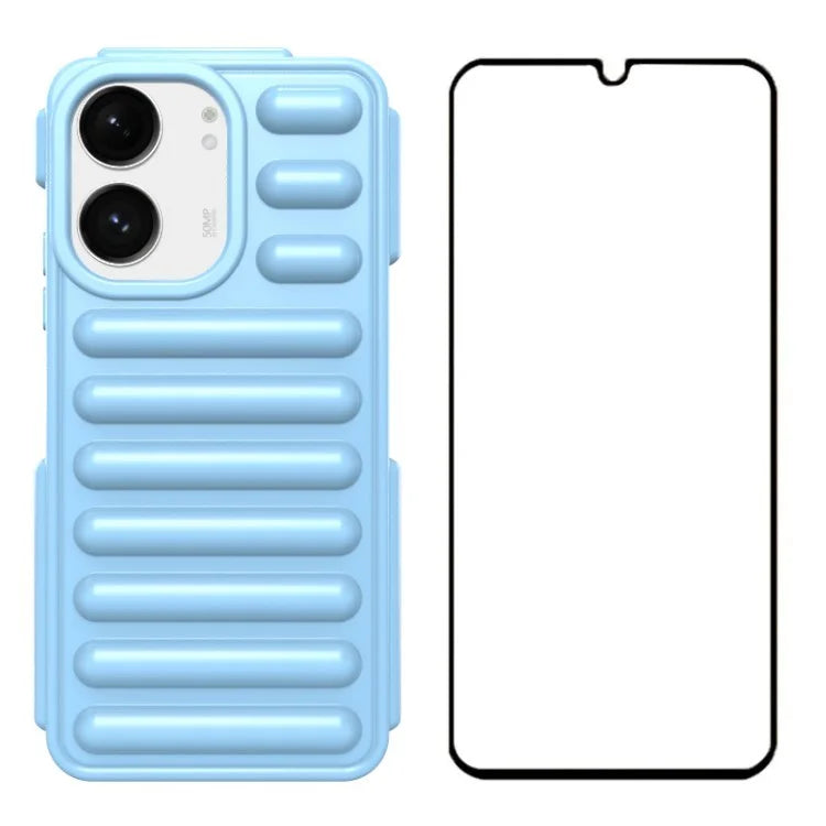 WANLONFENG LK Series for Xiaomi Redmi 13C 5G / 13C 4G / 13R 5G / Poco C65 4G / Poco M6 5G Case Capsule TPU Phone Cover with Screen Film