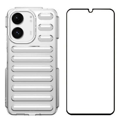 WANLONFENG LK Series for Xiaomi Redmi 13C 5G / 13C 4G / 13R 5G / Poco C65 4G / Poco M6 5G Case Capsule TPU Phone Cover with Screen Film