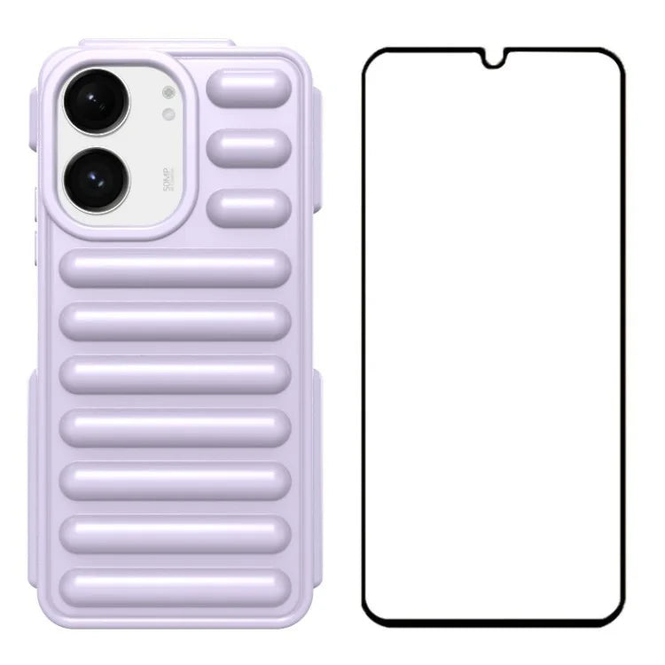 WANLONFENG LK Series for Xiaomi Redmi 13C 5G / 13C 4G / 13R 5G / Poco C65 4G / Poco M6 5G Case Capsule TPU Phone Cover with Screen Film