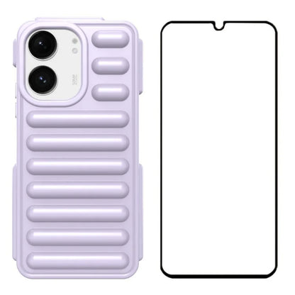 WANLONFENG LK Series for Xiaomi Redmi 13C 5G / 13C 4G / 13R 5G / Poco C65 4G / Poco M6 5G Case Capsule TPU Phone Cover with Screen Film