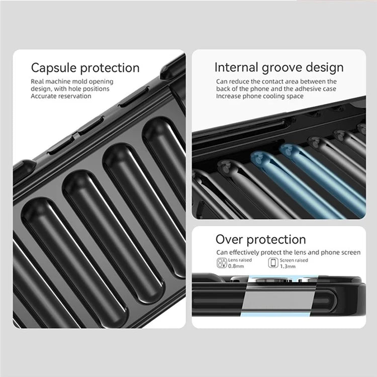 WANLONFENG LK Series for Xiaomi Redmi 13C 5G / 13C 4G / 13R 5G / Poco C65 4G / Poco M6 5G Case Capsule TPU Phone Cover with Screen Film