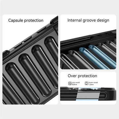 WANLONFENG LK Series for Xiaomi Poco F6 5G / Redmi Turbo 3 5G Case with Screen Protector TPU Phone Cover Capsule No-Slip