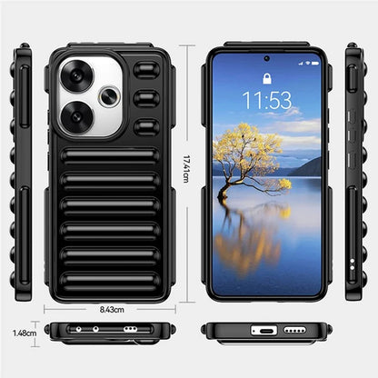 WANLONFENG LK Series for Xiaomi Poco F6 5G / Redmi Turbo 3 5G Case with Screen Protector TPU Phone Cover Capsule No-Slip