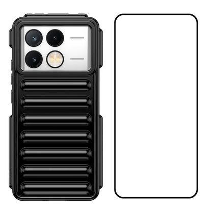 WANLONFENG LK Series for Xiaomi Poco X6 Pro 5G / Redmi K70E 5G TPU Case with Screen Protector Capsule Design