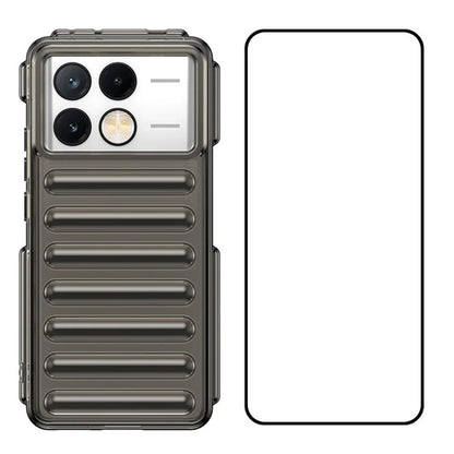 WANLONFENG LK Series for Xiaomi Poco X6 Pro 5G / Redmi K70E 5G TPU Case with Screen Protector Capsule Design