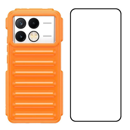 WANLONFENG LK Series for Xiaomi Poco X6 Pro 5G / Redmi K70E 5G TPU Case with Screen Protector Capsule Design