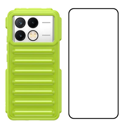 WANLONFENG LK Series for Xiaomi Poco X6 Pro 5G / Redmi K70E 5G TPU Case with Screen Protector Capsule Design