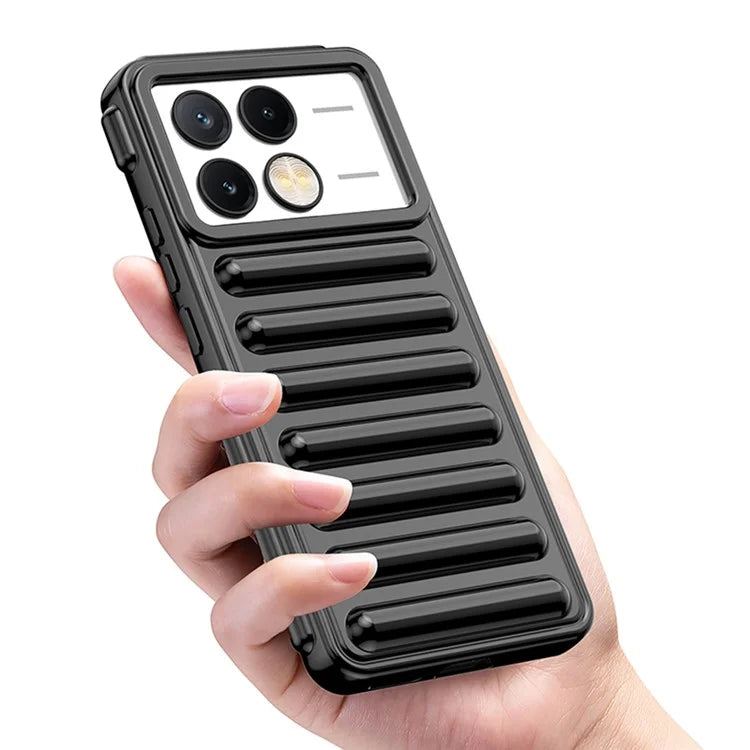 WANLONFENG LK Series for Xiaomi Poco X6 Pro 5G / Redmi K70E 5G TPU Case with Screen Protector Capsule Design