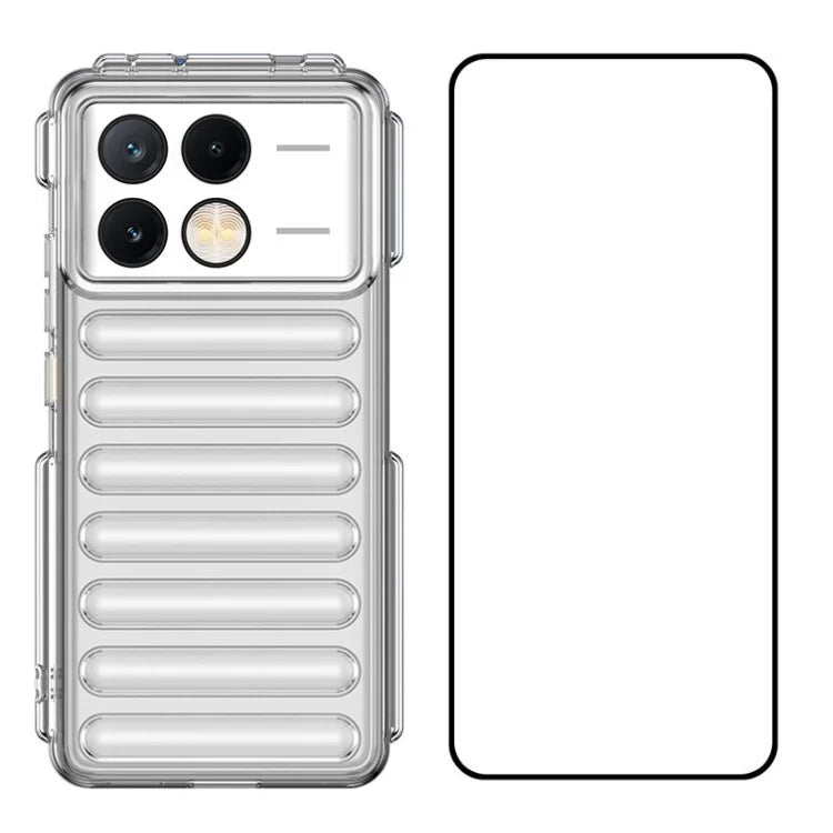 WANLONFENG LK Series for Xiaomi Poco X6 Pro 5G / Redmi K70E 5G TPU Case with Screen Protector Capsule Design