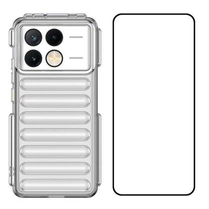 WANLONFENG LK Series for Xiaomi Poco X6 Pro 5G / Redmi K70E 5G TPU Case with Screen Protector Capsule Design