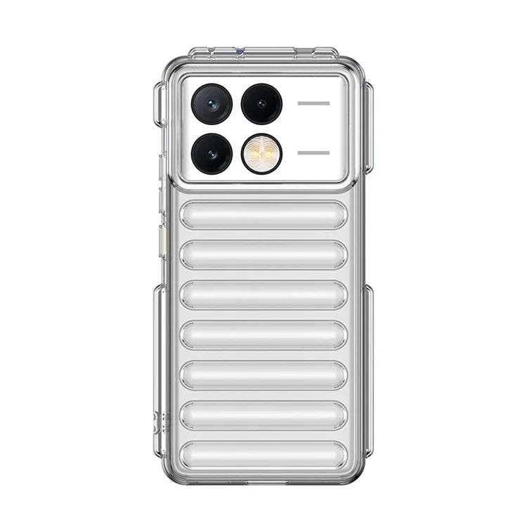 WANLONFENG LK Series for Xiaomi Poco X6 Pro 5G / Redmi K70E 5G TPU Case with Screen Protector Capsule Design