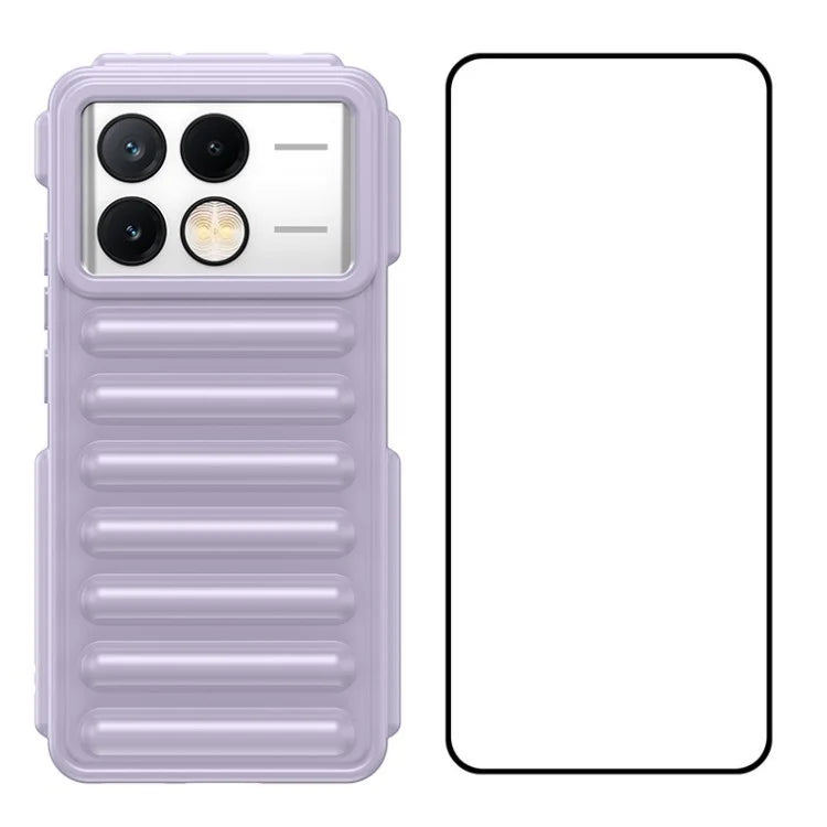WANLONFENG LK Series for Xiaomi Poco X6 Pro 5G / Redmi K70E 5G TPU Case with Screen Protector Capsule Design