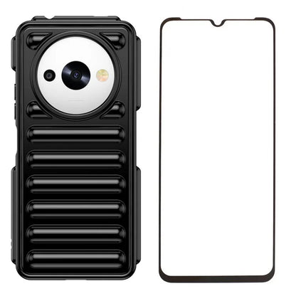 WANLONFENG LK Series for Xiaomi Redmi A3x 4G / A3 4G / Poco C61 4G Case Soft Touch TPU Phone Cover with Screen Film