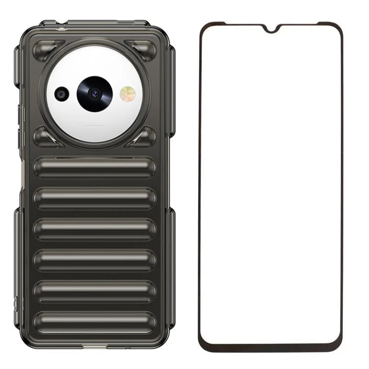 WANLONFENG LK Series for Xiaomi Redmi A3x 4G / A3 4G / Poco C61 4G Case Soft Touch TPU Phone Cover with Screen Film