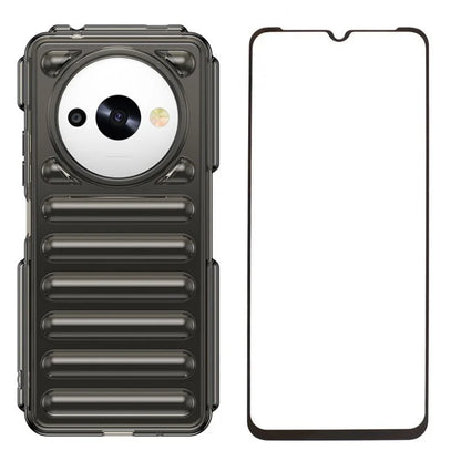 WANLONFENG LK Series for Xiaomi Redmi A3x 4G / A3 4G / Poco C61 4G Case Soft Touch TPU Phone Cover with Screen Film