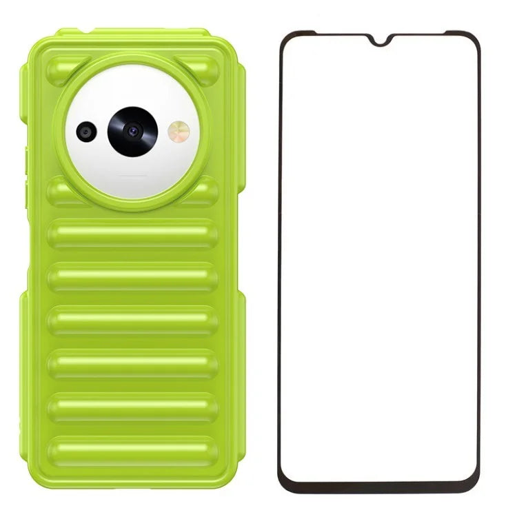 WANLONFENG LK Series for Xiaomi Redmi A3x 4G / A3 4G / Poco C61 4G Case Soft Touch TPU Phone Cover with Screen Film