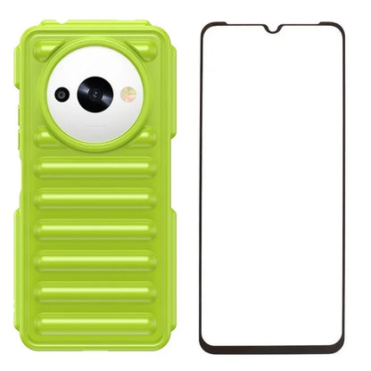 WANLONFENG LK Series for Xiaomi Redmi A3x 4G / A3 4G / Poco C61 4G Case Soft Touch TPU Phone Cover with Screen Film