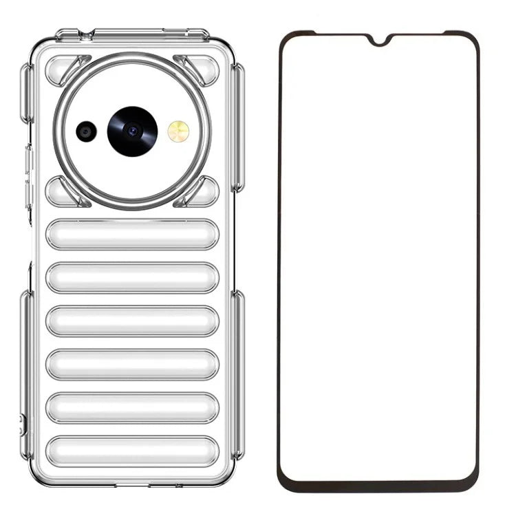 WANLONFENG LK Series for Xiaomi Redmi A3x 4G / A3 4G / Poco C61 4G Case Soft Touch TPU Phone Cover with Screen Film