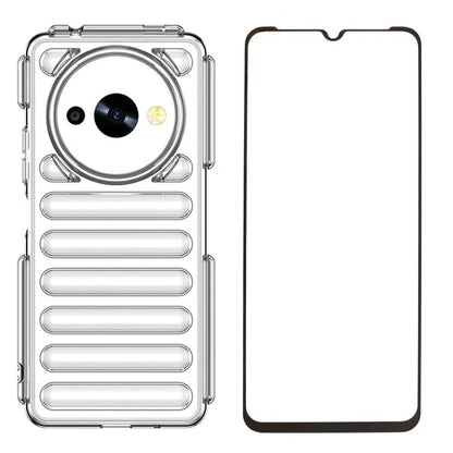 WANLONFENG LK Series for Xiaomi Redmi A3x 4G / A3 4G / Poco C61 4G Case Soft Touch TPU Phone Cover with Screen Film