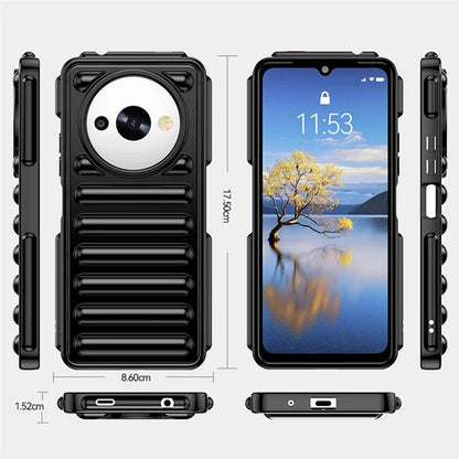 WANLONFENG LK Series for Xiaomi Redmi A3x 4G / A3 4G / Poco C61 4G Case Soft Touch TPU Phone Cover with Screen Film