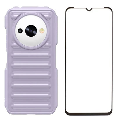 WANLONFENG LK Series for Xiaomi Redmi A3x 4G / A3 4G / Poco C61 4G Case Soft Touch TPU Phone Cover with Screen Film