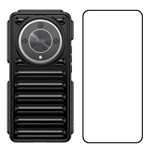 WANLONFENG LK Series for Honor Magic6 Lite 5G / X9b 5G Case TPU Phone Cover with Screen Film 2-in-1