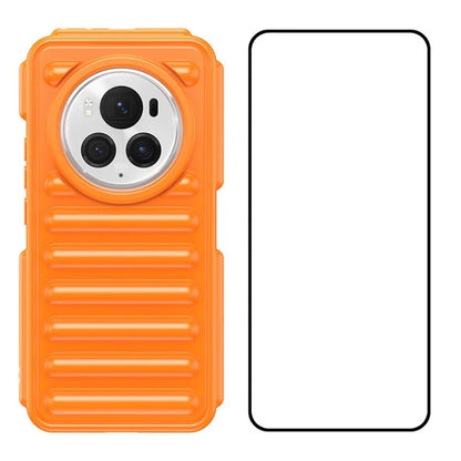 WANLONFENG LK Series for Honor Magic6 Pro 5G Case with Screen Protector Capsule TPU Drop Protection Cover