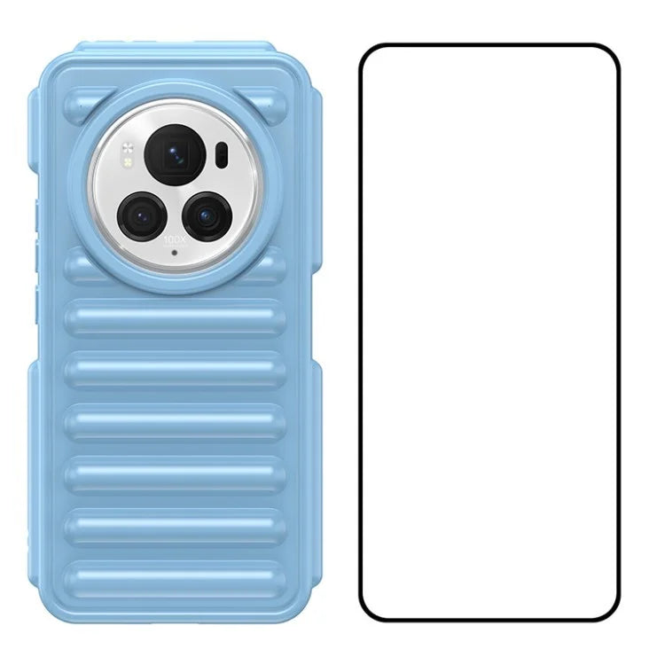 WANLONFENG LK Series for Honor Magic6 Pro 5G Case with Screen Protector Capsule TPU Drop Protection Cover