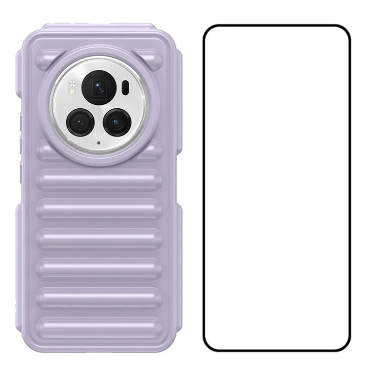 WANLONFENG LK Series for Honor Magic6 Pro 5G Case with Screen Protector Capsule TPU Drop Protection Cover