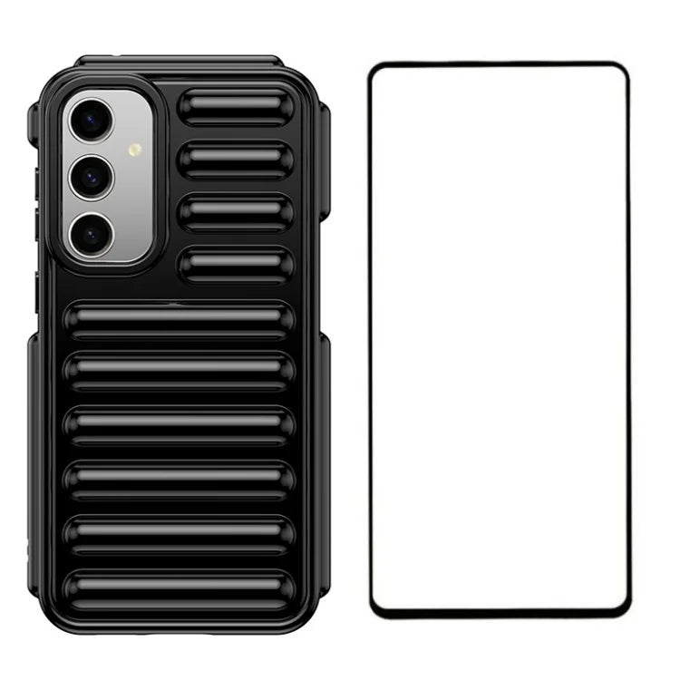 WANLONFENG LK Series for Samsung Galaxy S23 FE Case Capsule TPU Anti-Scratch Cover with Screen Protector