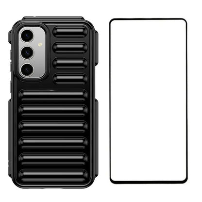 WANLONFENG LK Series for Samsung Galaxy S23 FE Case Capsule TPU Anti-Scratch Cover with Screen Protector