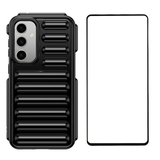 WANLONFENG LK Series for Samsung Galaxy S23 FE Case Capsule TPU Anti-Scratch Cover with Screen Protector