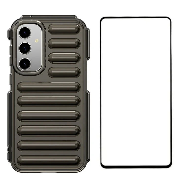 WANLONFENG LK Series for Samsung Galaxy S23 FE Case Capsule TPU Anti-Scratch Cover with Screen Protector