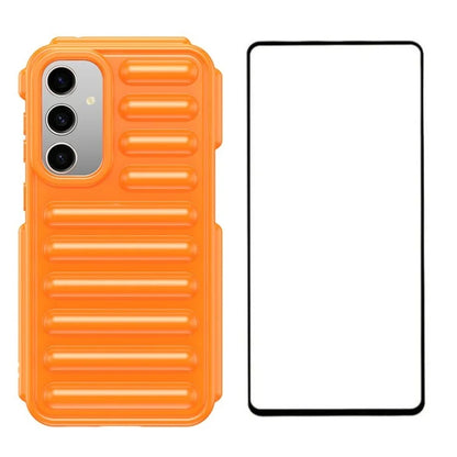 WANLONFENG LK Series for Samsung Galaxy S23 FE Case Capsule TPU Anti-Scratch Cover with Screen Protector