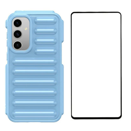 WANLONFENG LK Series for Samsung Galaxy S23 FE Case Capsule TPU Anti-Scratch Cover with Screen Protector