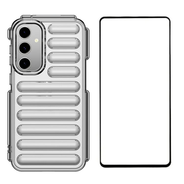 WANLONFENG LK Series for Samsung Galaxy S23 FE Case Capsule TPU Anti-Scratch Cover with Screen Protector