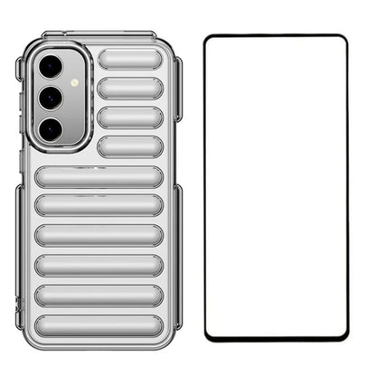 WANLONFENG LK Series for Samsung Galaxy S23 FE Case Capsule TPU Anti-Scratch Cover with Screen Protector