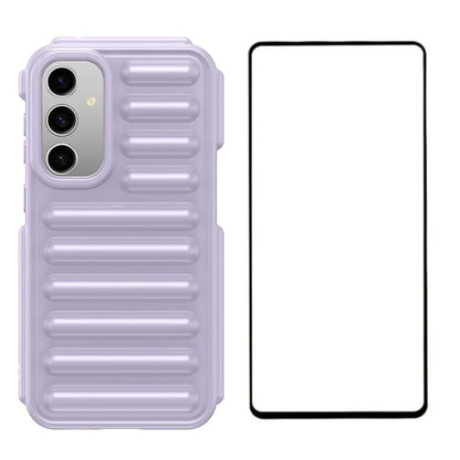 WANLONFENG LK Series for Samsung Galaxy S23 FE Case Capsule TPU Anti-Scratch Cover with Screen Protector