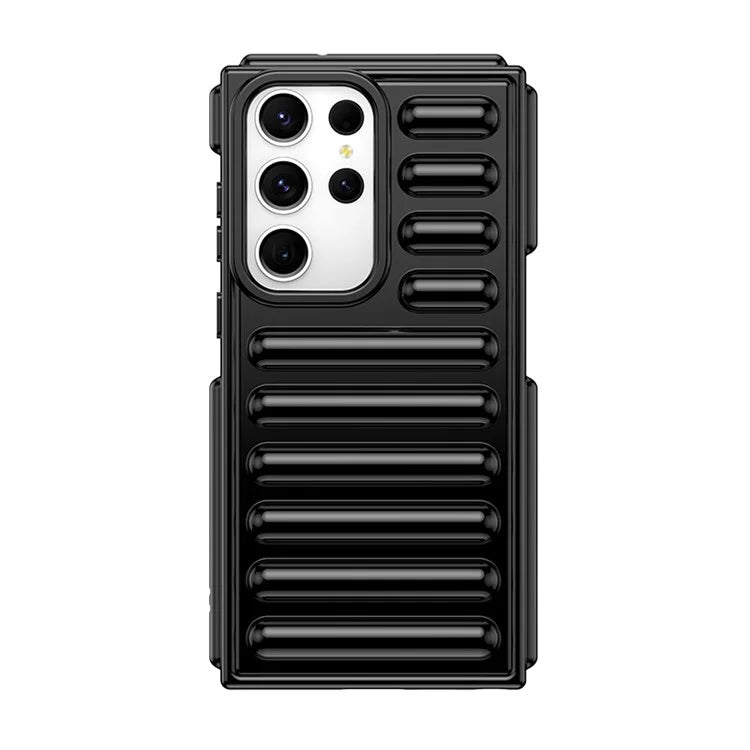 WANLONFENG LK Series for Samsung Galaxy S23 Ultra Case TPU Phone Cover with Screen Film Capsule Anti-Slip Grip