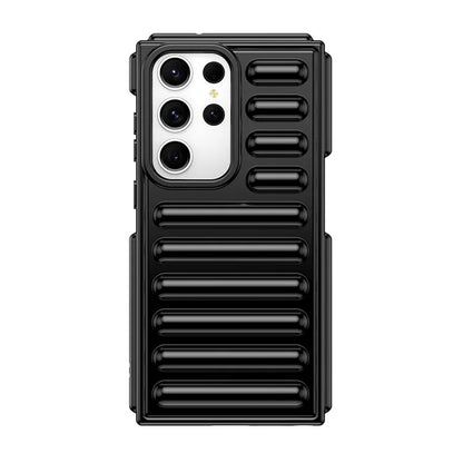 WANLONFENG LK Series for Samsung Galaxy S23 Ultra Case TPU Phone Cover with Screen Film Capsule Anti-Slip Grip