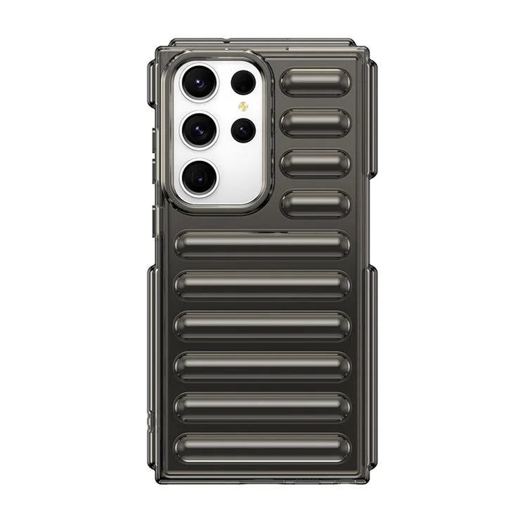 WANLONFENG LK Series for Samsung Galaxy S23 Ultra Case TPU Phone Cover with Screen Film Capsule Anti-Slip Grip