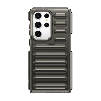 WANLONFENG LK Series for Samsung Galaxy S23 Ultra Case TPU Phone Cover with Screen Film Capsule Anti-Slip Grip