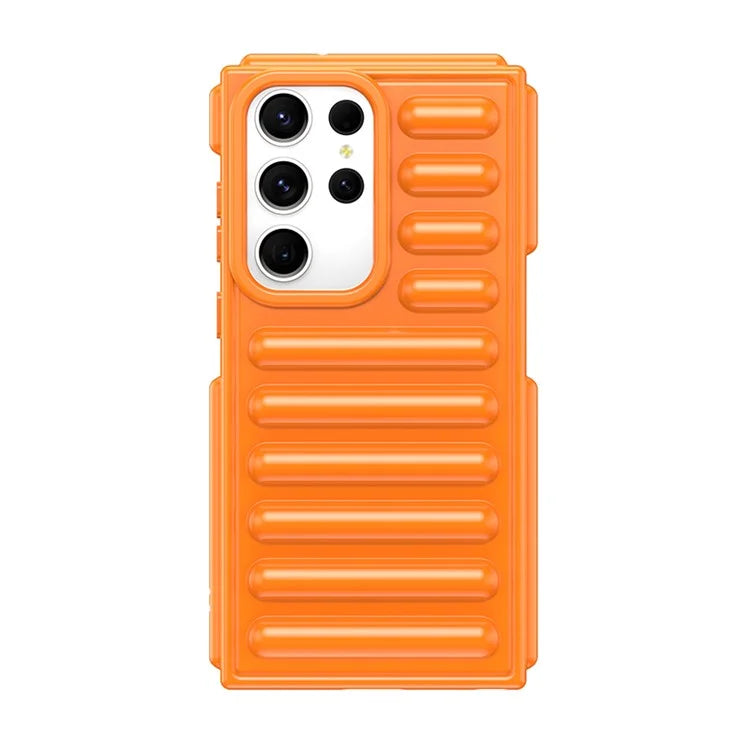 WANLONFENG LK Series for Samsung Galaxy S23 Ultra Case TPU Phone Cover with Screen Film Capsule Anti-Slip Grip