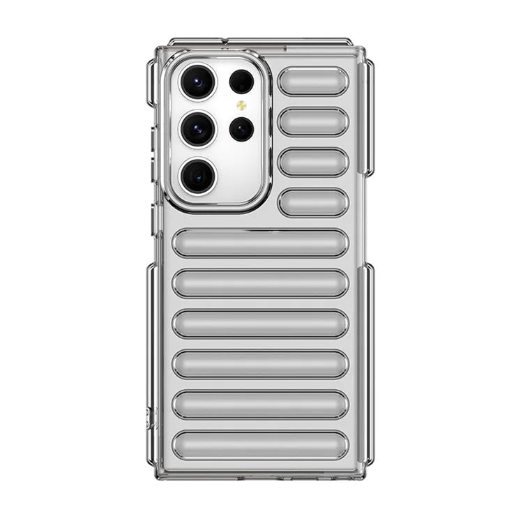 WANLONFENG LK Series for Samsung Galaxy S23 Ultra Case TPU Phone Cover with Screen Film Capsule Anti-Slip Grip