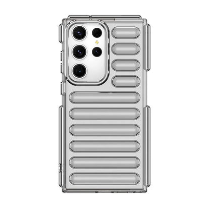 WANLONFENG LK Series for Samsung Galaxy S23 Ultra Case TPU Phone Cover with Screen Film Capsule Anti-Slip Grip