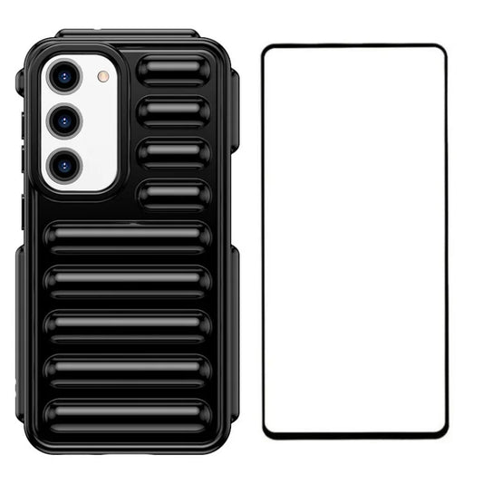 WANLONFENG LK Series for Samsung Galaxy S23+ Case Capsule Back TPU Soft Phone Cover with Screen Film